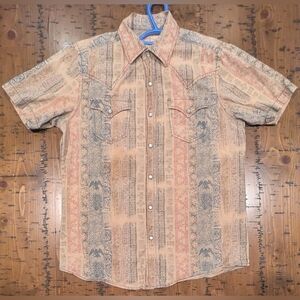Jeremiah M Distressed Western Pearl Snap s/s Shirt